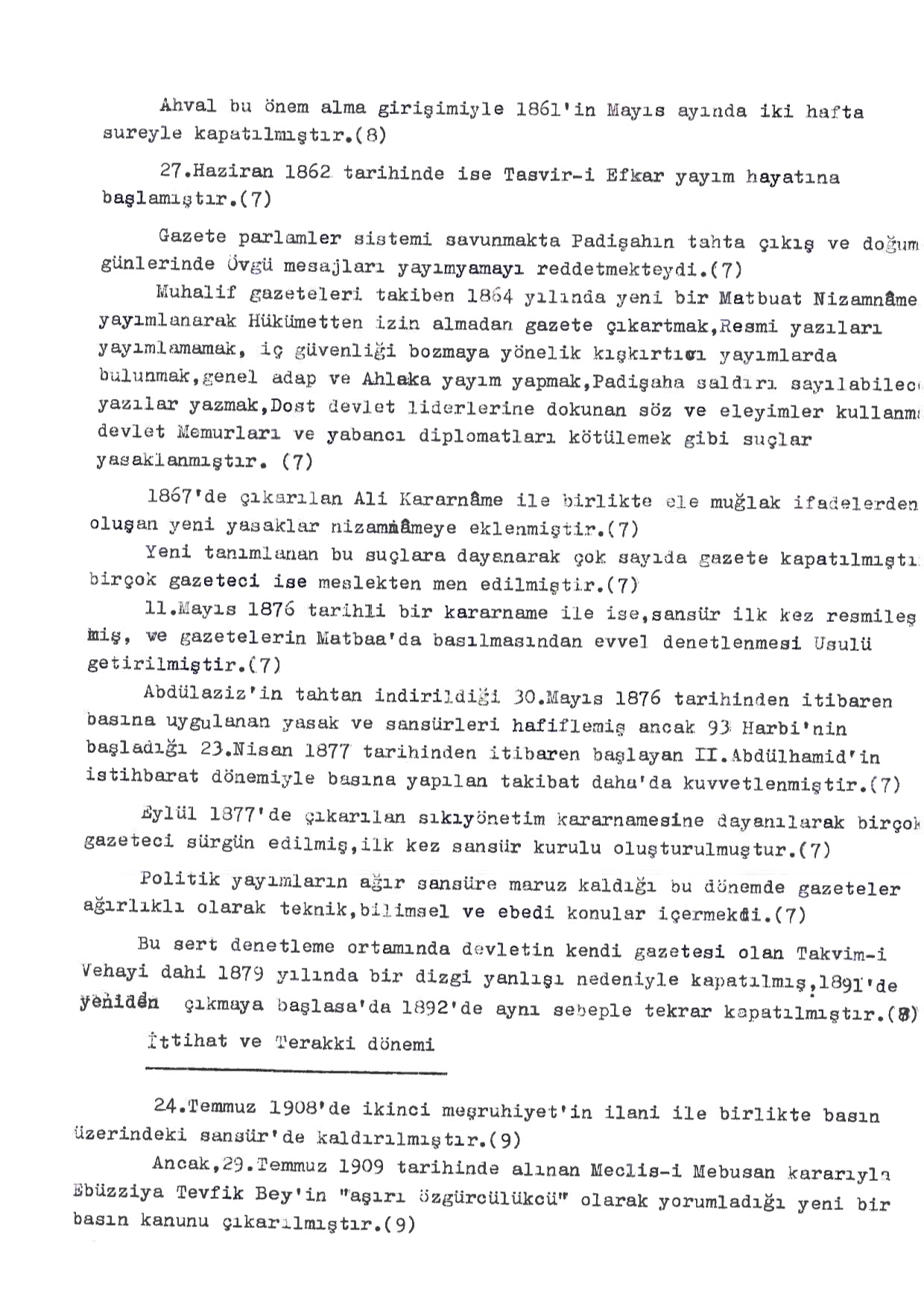 Censorship in Turkey, Typed