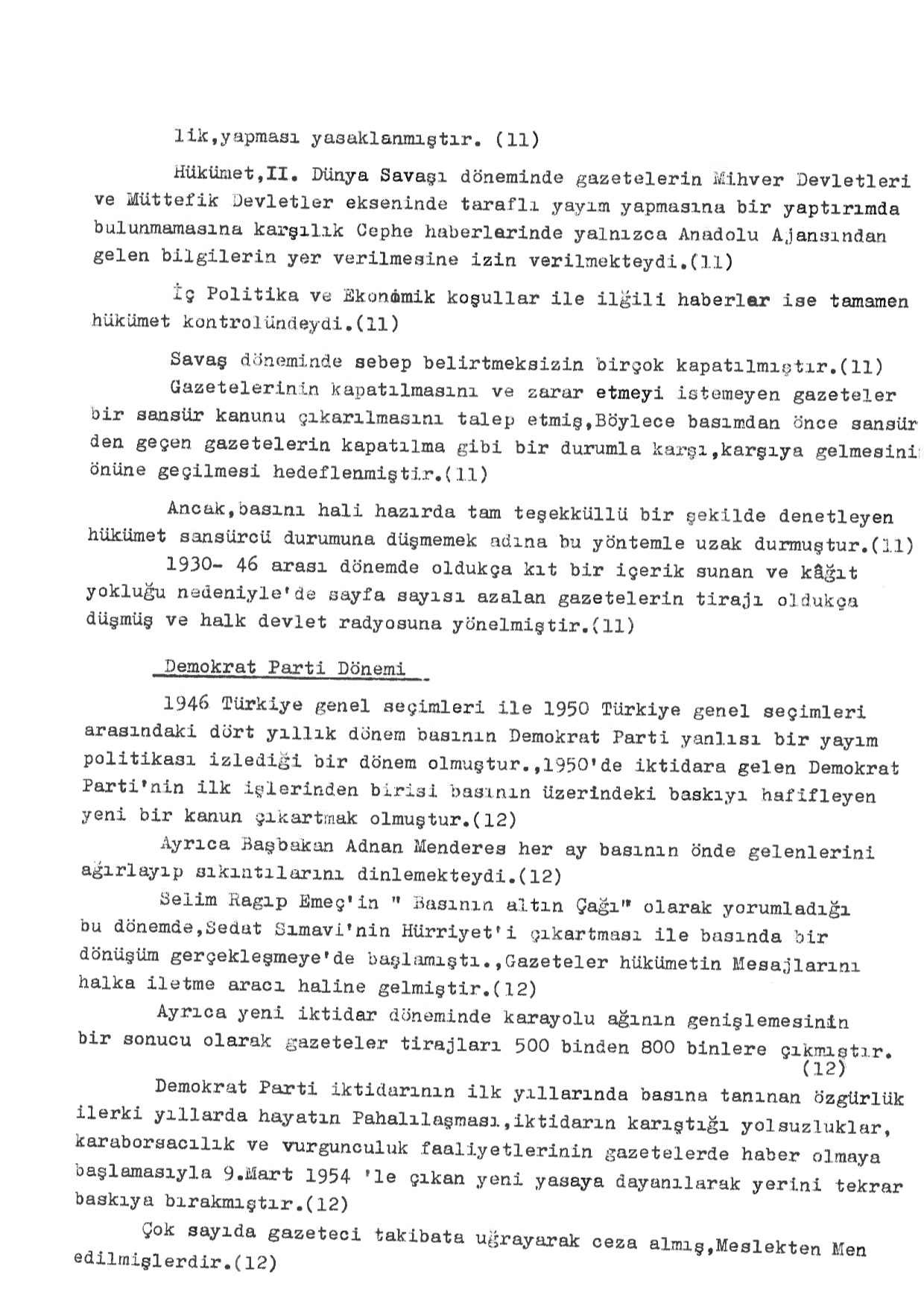 Censorship in Turkey, Typed