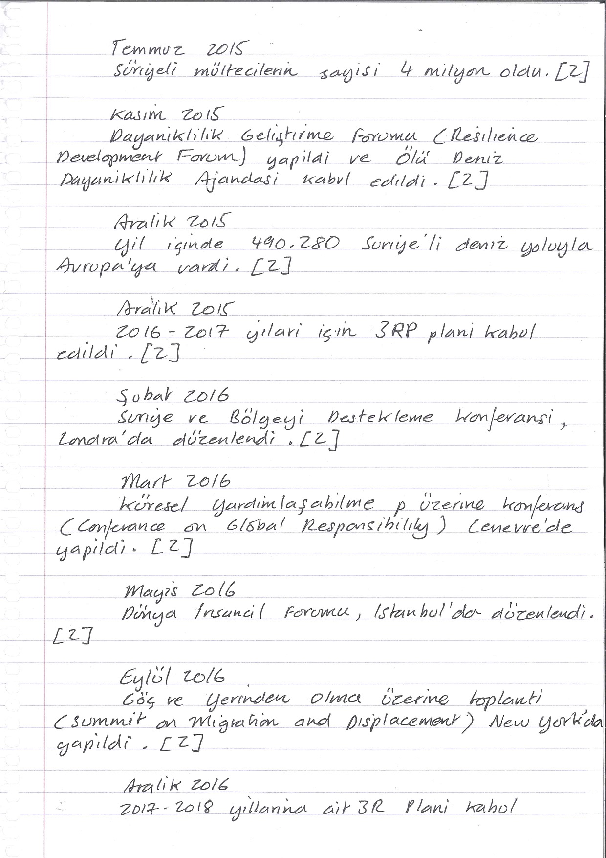 Refugees of the Syrian Civil War, Handwritten